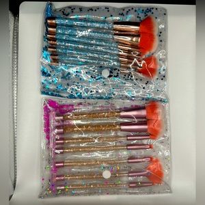 Unicorn Glitter Brushes - Makeup brushes 7pc Sets (2)